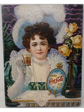 VTG Springbok Coca-Cola 500+ Puzzle Old Fashioned Girl PLZ4114 18" x 23.5" #S-5